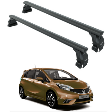 For Nissan Note E12 2014-2020 Roof Rack Cross Bars Normal Roof Alu Black
