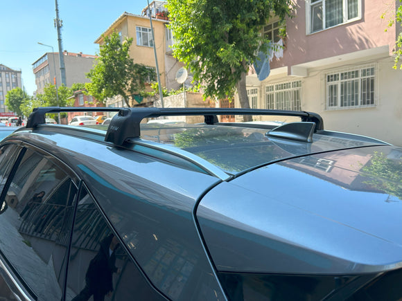 444. Kompatibel mit abschließbaren Aluminium-Dachträgern für Fahrzeuge mit Standarddach Toros Pro 4 Silver