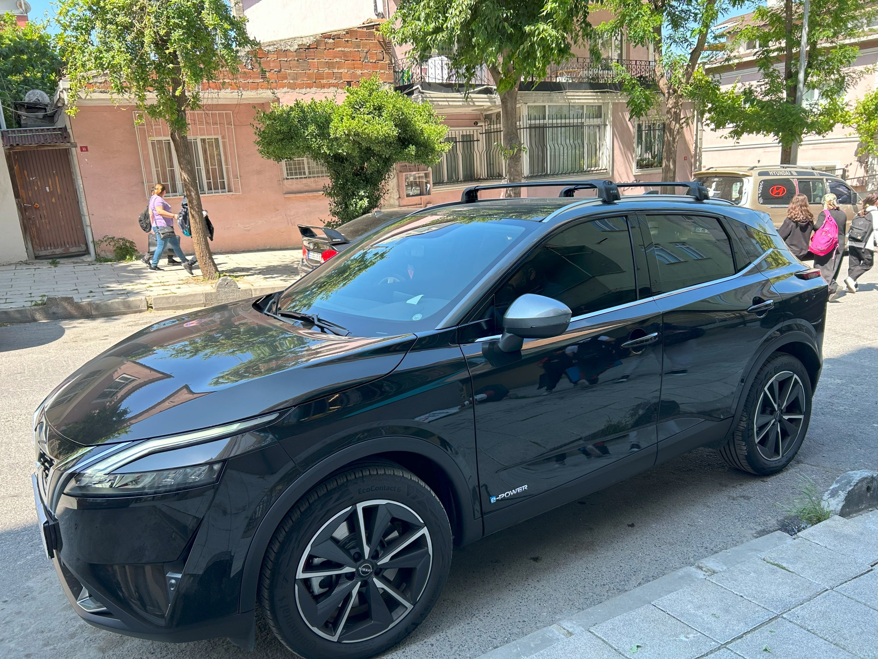 dachzelt nissan qashqai Für Nissan Qashqai J12 2022-Up Dachträgersystem Träger Querstangen Alu