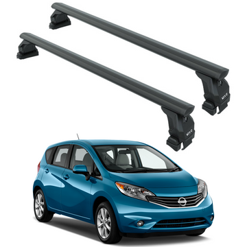 For Nissan Versa HB 2014-2019 Roof Rack Cross Bars Normal Roof Alu Black