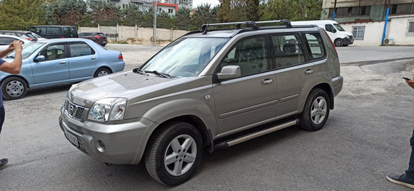 For Nissan X-Trail T30 2001-2007 Roof Rack Cross Bars Metal Bracket Flush Rail Black