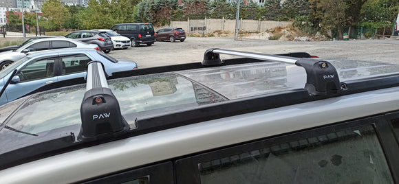 For Nissan X-Trail T30 2001-2007 Roof Rack Cross Bars Metal Bracket Flush Rail Black