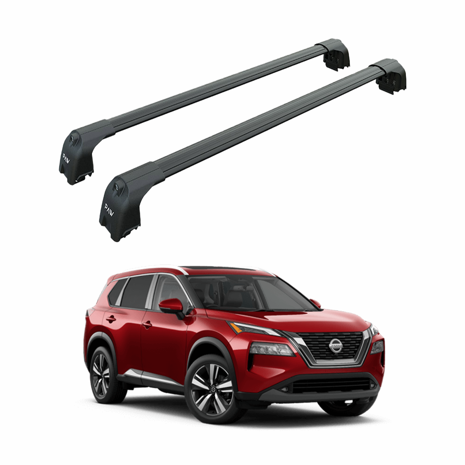 For Nissan X-Trail T33 2021-2025 Roof Rack Cross Bars Flush Rail Black