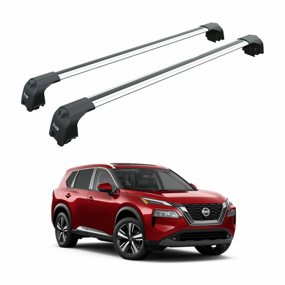 For Nissan X-Trail T33 2021-2025 Roof Rack Cross Bars Flush Rail Silver