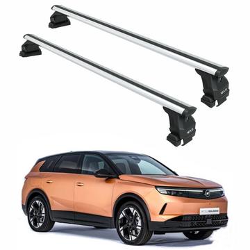 For Opel Grandland (2024-2025) Roof Rack System Carrier Cross Bars, Silver