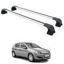 Für Opel &amp; Vauxhall Astra H 2004–2010, Dachträgersystem, Träger, Querträger, Aluminium, abschließbar, hochwertige Metallhalterung, silberfarben-1