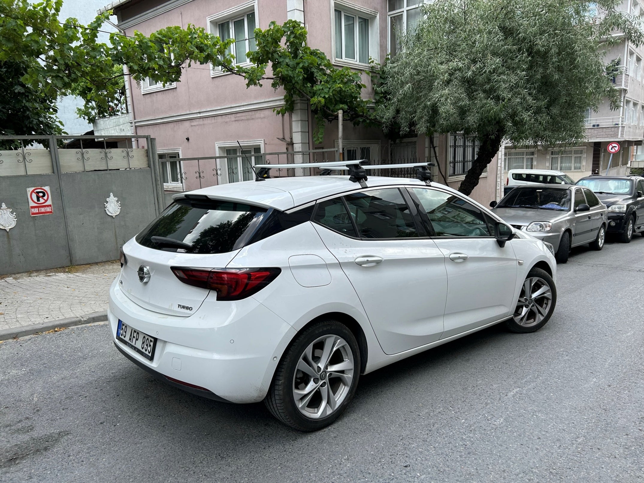For Opel Astra K 2015-2021 Roof Rack System Carrier Cross Bars Aluminum Silver
