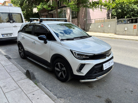 Kompatibel mit Honda Civic 5-tr Sedan Fahrzeugen 2010–2017 mit normalem Dachträger in schwarzer Farbe