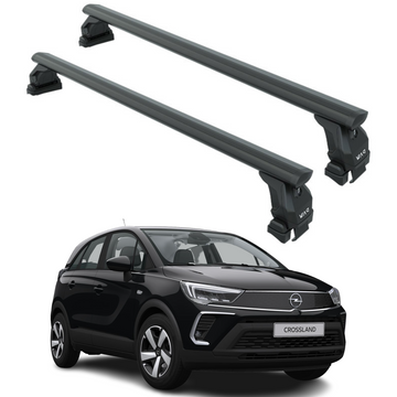 Kompatibel mit Honda Civic 5-tr Sedan Fahrzeugen 2010–2017 mit normalem Dachträger in schwarzer Farbe