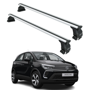 Kompatibel mit Honda Civic 5-tr Sedan Fahrzeugen 2010–2017 mit normalem Dachträger in schwarzer Farbe