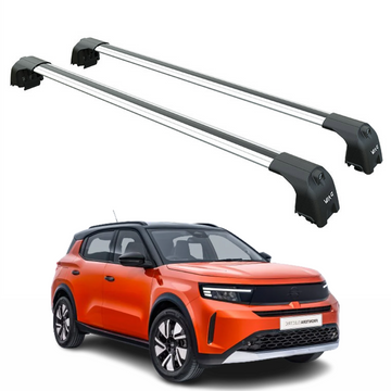 For Opel Frontera 2024- Up Roof Rack Cross Bars Metal Bracket Flush Rail Silver