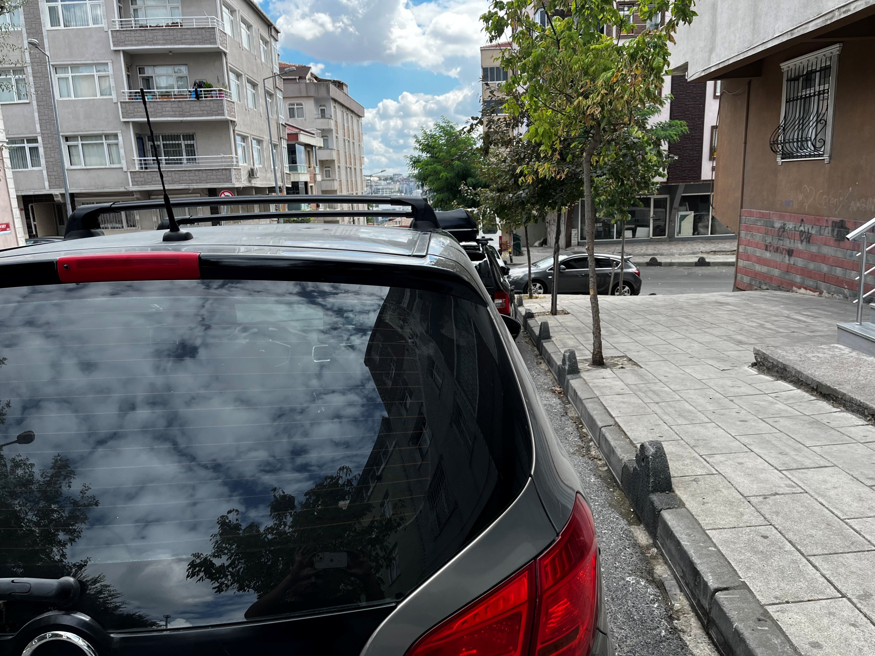 For Opel Meriva B (2014-2018) Roof Rack System Carrier Cross Bars Aluminum Black