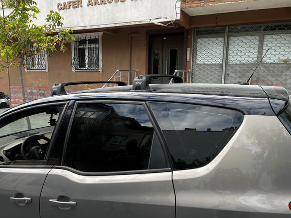 333. Kompatibel mit abschließbaren Aluminium-Dachträgern für Fahrzeuge mit Standarddach Toros Pro 3 Black