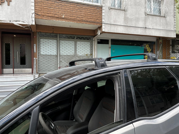 333. Kompatibel mit abschließbaren Aluminium-Dachträgern für Fahrzeuge mit Standarddach Toros Pro 3 Black