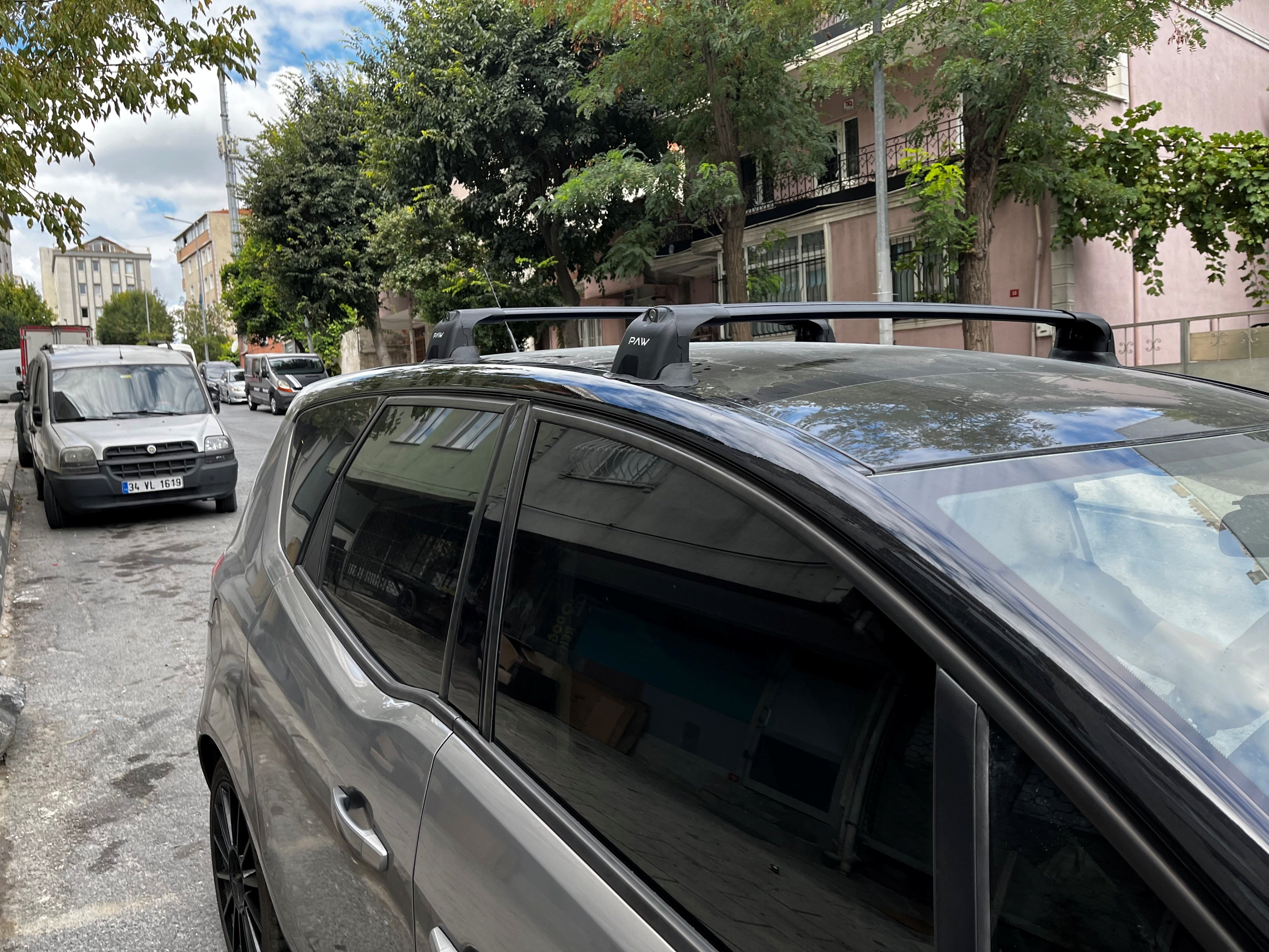 For Opel Meriva B (2014-2018) Roof Rack System Carrier Cross Bars Aluminum Black