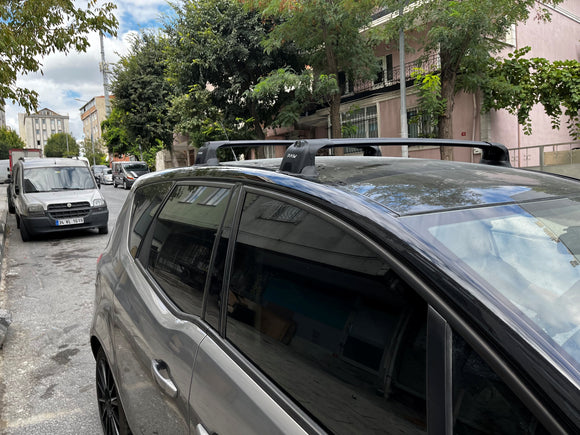 333. Kompatibel mit abschließbaren Aluminium-Dachträgern für Fahrzeuge mit Standarddach Toros Pro 3 Black