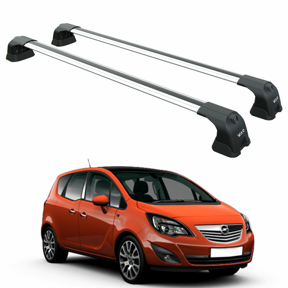 333. Kompatibel mit abschließbaren Aluminium-Dachträgern für Fahrzeuge mit Standarddach Toros Pro 3 Silver