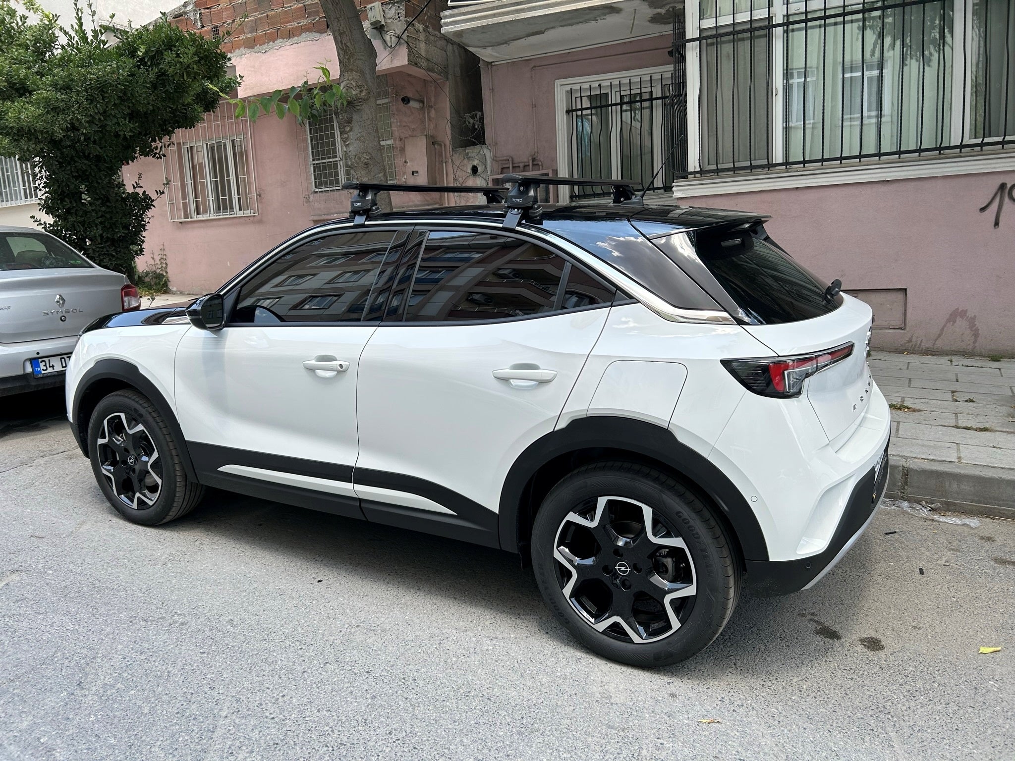 dachzelt für opel mokka Für Opel & Vauxhall Mokka ab 2021, Dachträgersystem, Träger, Querträger, Aluminium, abschließbar, hochwertige Metallhalterung, schwarz