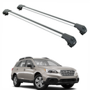 For Subaru Outback B15 BN/BS (2014-2020) Roof Rack Cross Bars Raised Rail, Silver-1