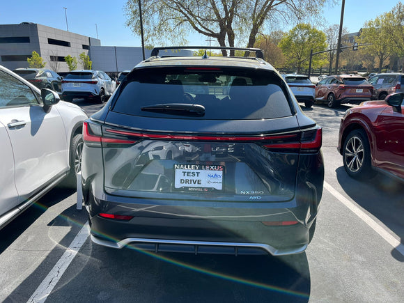 For Lexus NX-Series 2022-2025 Roof Rack Cross Bars Flush Rail Fix Alu Black