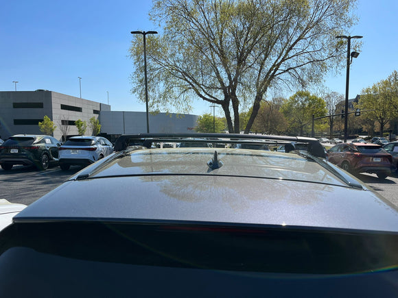 For Lexus NX-Series 2022-2025 Roof Rack Cross Bars Flush Rail Fix Alu Black