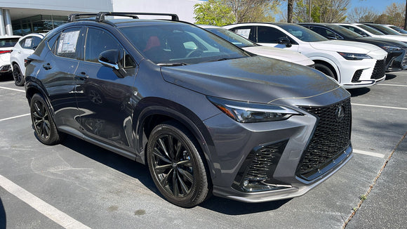 For Lexus NX 2 (2022-2025) Roof Rack Cross Bars Flush Rail Fix, Silver