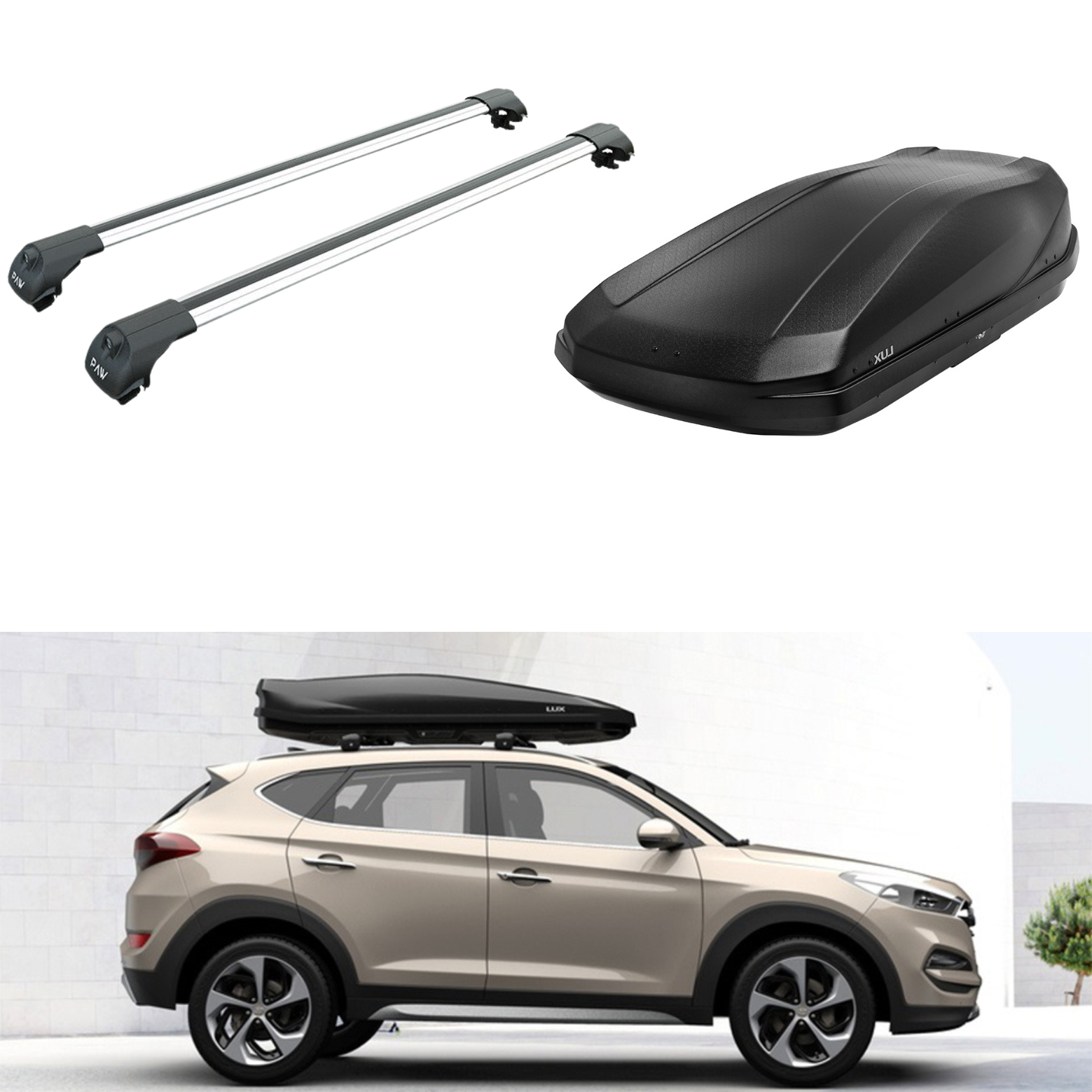 Roof Box Cargo Carrier and Roof Rack