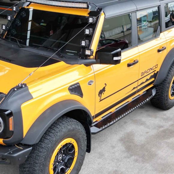 For Ford Bronco Running Boards Side Steps AQM-S30 2022-Up