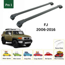 For Toyota FJ 2006-2014 Roof Rack Cross Bars Raised Rail Alu Black-2