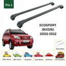 For Ford EcoSport 2003-2012 Roof Rack Cross Bars Raised Rail Black-2