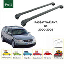 For Volkswagen Passat Variant B5 2000-2005 Roof Rack Cross Bar Raised Rail Alu Black-2