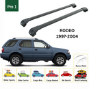 For Isuzu Rodeo 1997-2004 Roof Rack Cross Bars Metal Bracket Raised Rail Alu Black-2