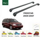 For Ford Freestar (Gen 3) 2004-07 Roof Rack Cross Bars Raised Rail Alu Black-2