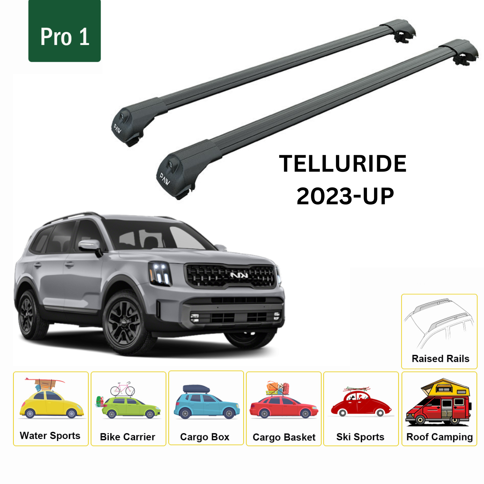 Kia Roof Racks Side Rails Carriers Boxes Toros Trade LLC