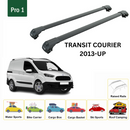 For Ford Transit Courier 2013-2023 Roof Side Rails and Roof Rack Cross Bar Alu Black-3