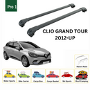 Für Renault Clio Grand Tour ab 2012, Dachträgersystem, Aluminium-Querstange, Metallhalterung, normales Dach, schwarz-2