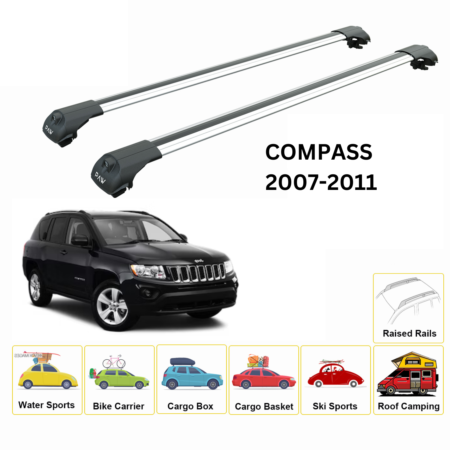 Jeep Roof Racks Cross Bars Carriers Boxes Baskets | Toros Trade LLC