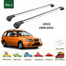 For Kia Joice 1999-2003 Roof Rack Cross Bars Raised Rail Alu Silver-2