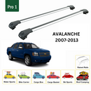 For Chevrolet Avalanche 2007-2013 Aluminum Roof Rack Cross Bars Gear Bars Silver-2