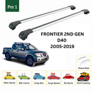 For Nissan Frontier D40 2009-2021 Roof Rack Cross Bars Raised Rail Silver-2