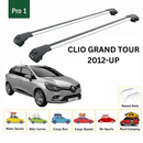 For Renault Clio Grand Tour 2012-2019 Roof Rack System, Aluminium Cross Bar, Normal Roof, Silver-2