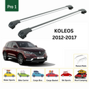 For Renault Koleos 2012-2017 Roof Rack System, Aluminium Cross Bar, Normal Roof, Silver-2