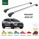 For Chevrolet Tracker 2020-2025 Roof Rack Cross Bars Metal Bracket Raised Rail Alu Silver-2