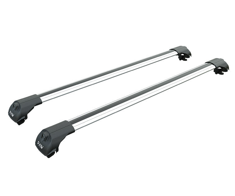 For Land Rover Discovery (Series II) 1998-04 Roof Rack Cross Bars Raised Rail Alu Silver