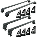 For Hyundai Santa Cruz 2017-2025 Bed Rack, Roof Rack and 8-Piece Load Stop Alu Black-1