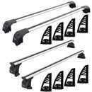 For Hyundai Santa Cruz 2017-2025 Bed Rack, Roof Rack and 8-Piece Load Stop Alu Silver-1