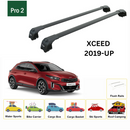 Für Kia XCeed 2019-Up Dachträgersystem, Aluminium-Querstange, Metallhalterung, abschließbar, Schwarz-2