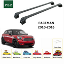 For Mini Paceman 2010-2016 Roof Rack Cross Bars Metal Bracket Flush Rail Black-2
