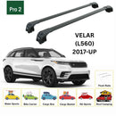 222. Für Dachträgersystem, Aluminium-Querstange, Metallhalterung, bündige Schiene, schwarz-2