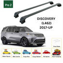 For Land Rover Discovery 5 (2017-2025) Roof Rack Cross Bars Flush Rail, Black-2